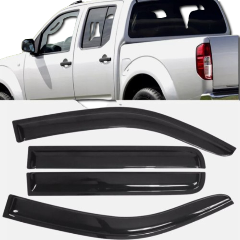 DOOR VISORS/ WINDOW MONSOONS  Weather Shields Nissan Navara D40 2005-2015