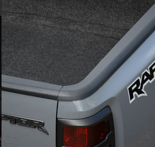 Bedside Rail Covers / Wellside Caps Ford RANGER PX1 PX2 PX3 2012-2021 Matte Black