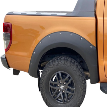 Fender Flare Ford Ranger PX3 2019-2021 Bolt Style Matte Black with Sensor Holes