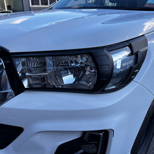 Headlight Covers Toyota Hilux Revo 2015-2018 Matte Black