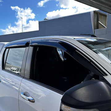 DOOR VISORS/ WINDOW MONSOONS  Weather Shields Toyota Hilux Revo  2015-Current