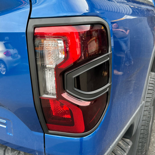 Taillight Covers Ford Ranger 2022+ New RANGER PX4 Matte black