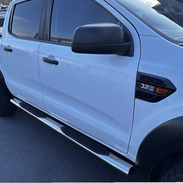 Side Step Running  Board  Ford  Ranger PX1 PX2 PX3 2012-2021/ Everest 2015-2021 4 inch Oval Tube  Chrome Stainless Steel