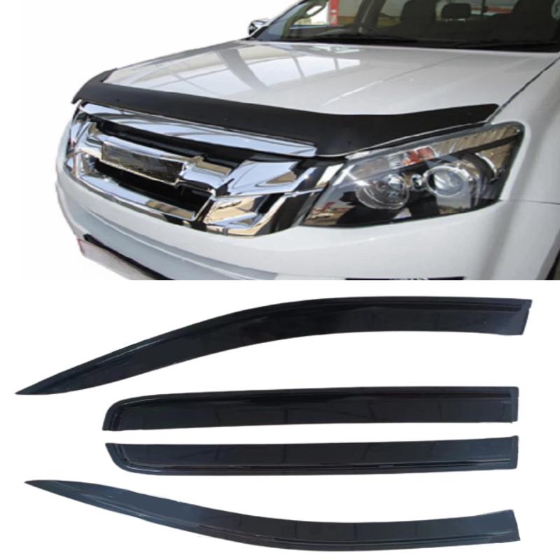 Monsoon Weathershields and Bonnet Guard Isuzu D-max 2012-2016