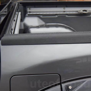 Bedside Rail Covers / Wellside Caps Toyota Hilux 2015-2020 Matte Black