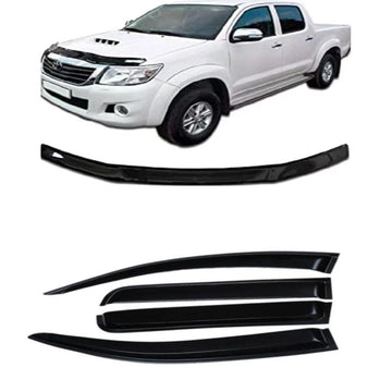 Monsoon Weathershields and Bonnet Guard Toyota Hilux Vigo 2005-2012